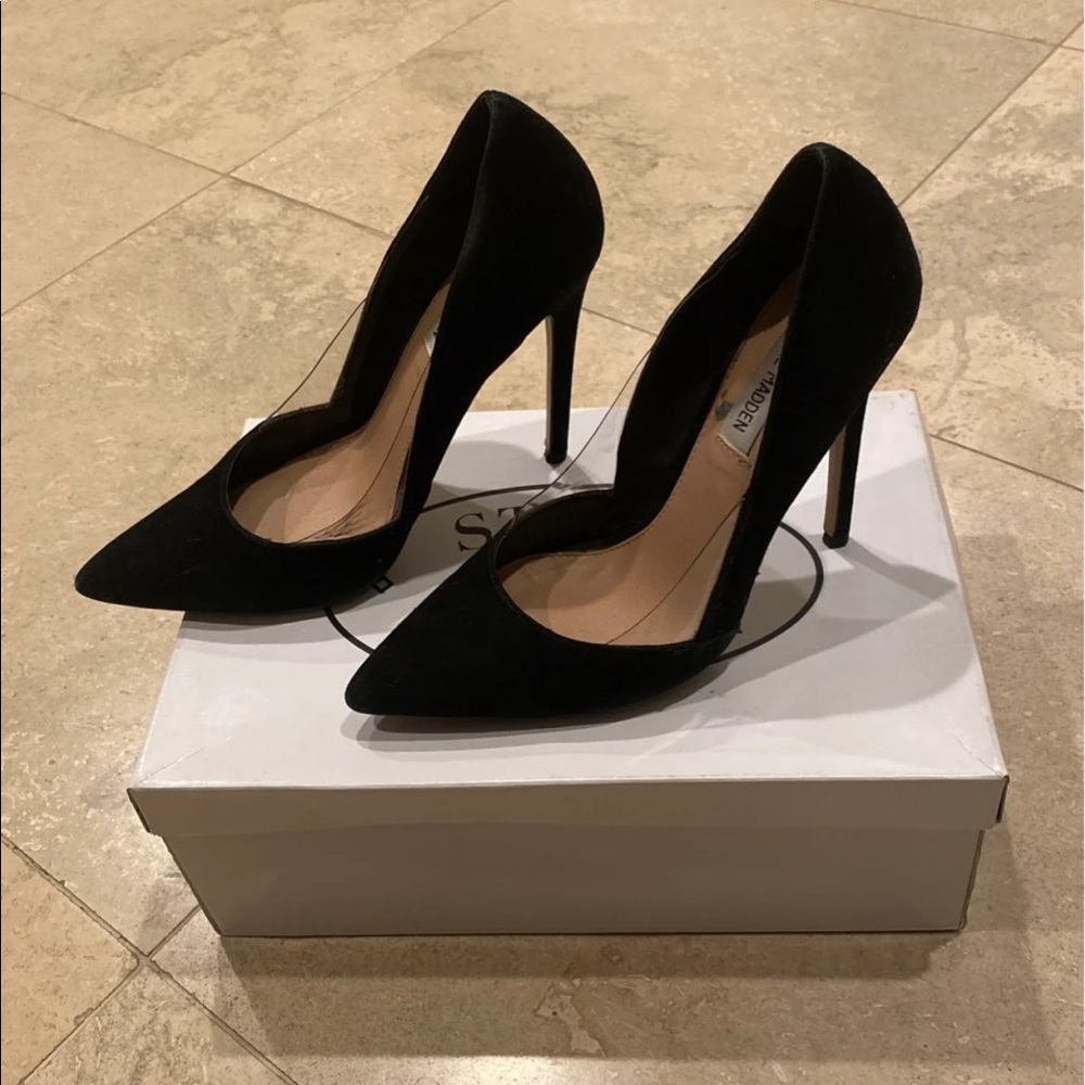 Suede heels